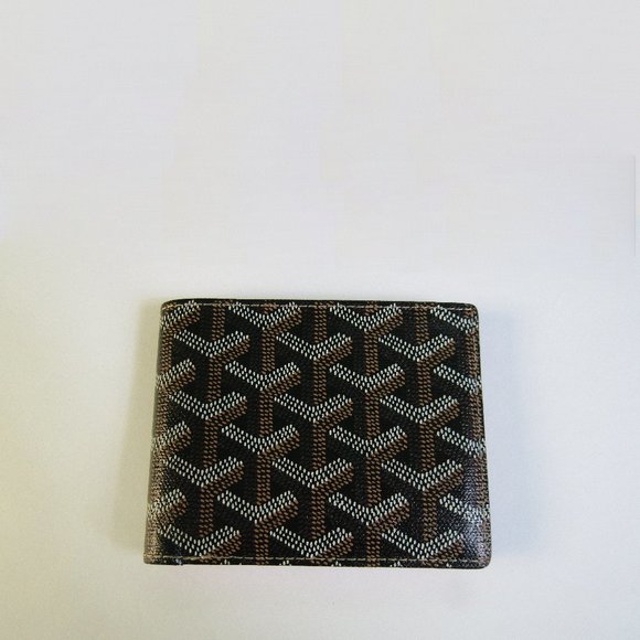 Authentic 2006 Goyard Bifold Wallet Black & Tan - Picture 8 of 16